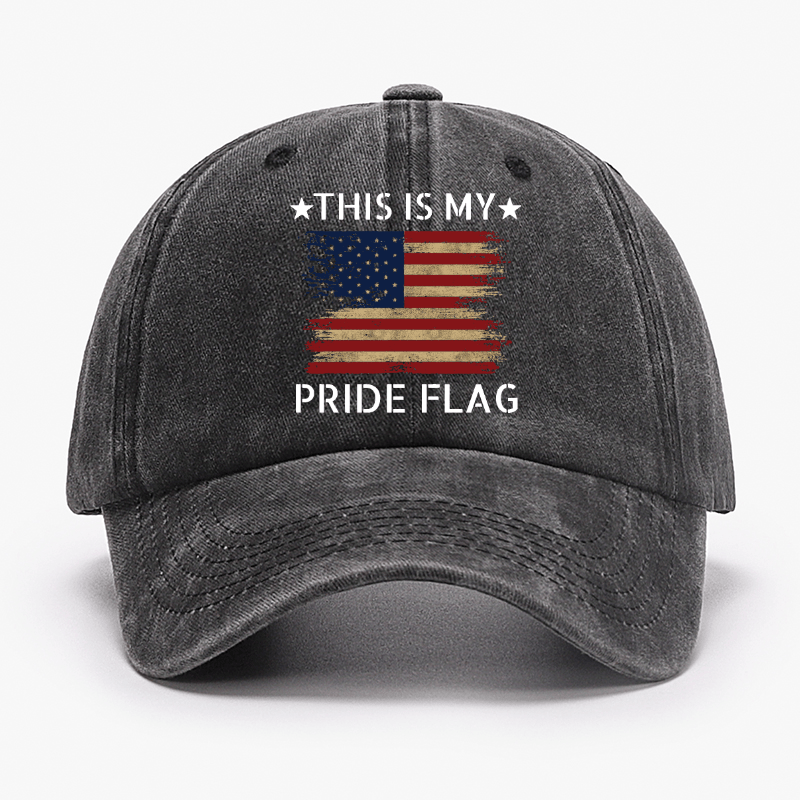 Maturelion American Flag This Is My Pride Flag Cap