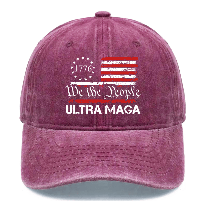 1776 We The People American Flag Ultra Maga Cap