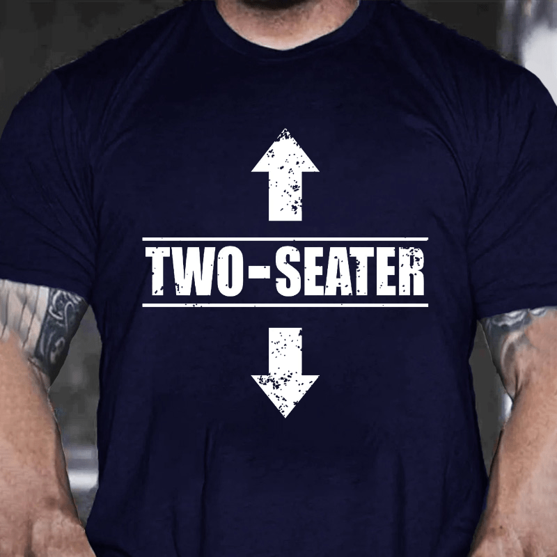 Two Seater Funny Cotton T-shirt