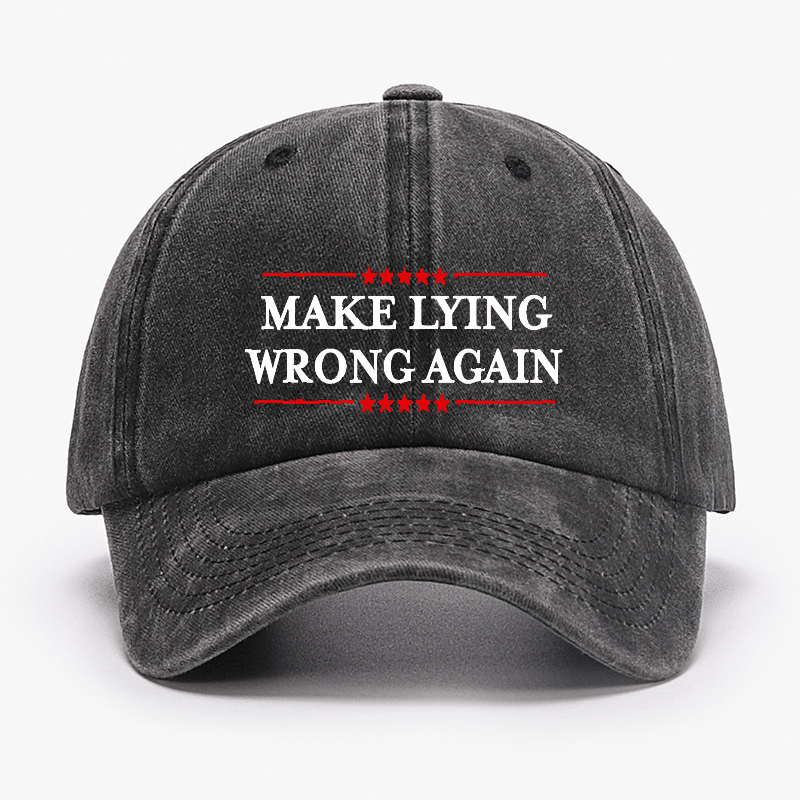 Make Lying Wrong Again Cap