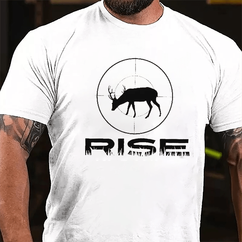 Rise Deer Hunting Graphic Cotton T-shirt