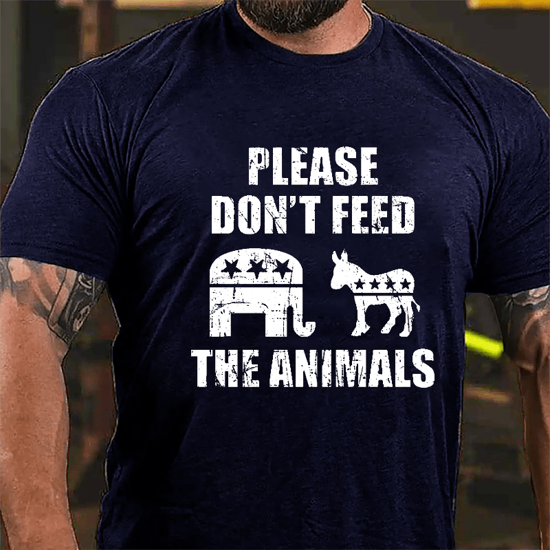 Please Don't Feed The Animals Cotton T-shirt