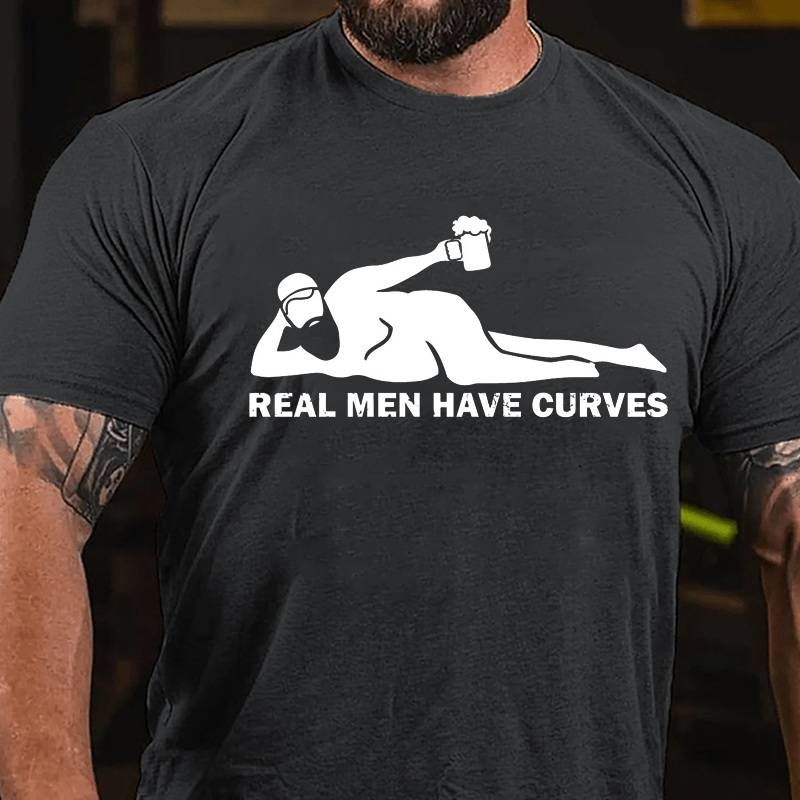 Real Men Have Curves Cotton T-shirt