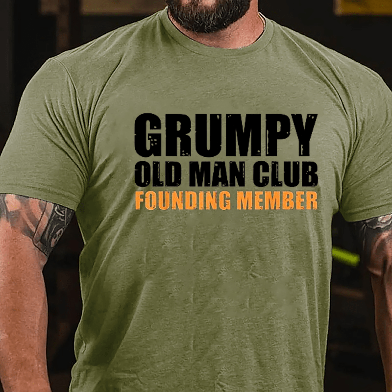 Grumpy Old Man Club Founding Member Men's Cotton T-shirt