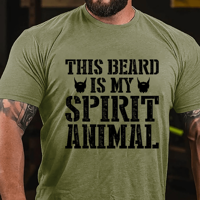 This Beard Is My Spirit Animal Cotton T-shirt