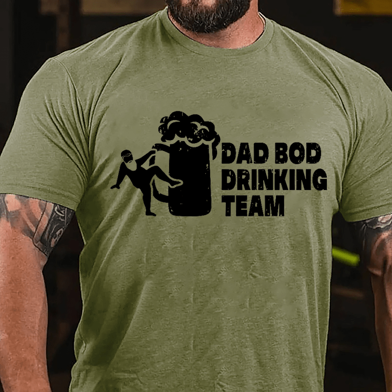 Dad Bod Drinking Team Cotton T-shirt