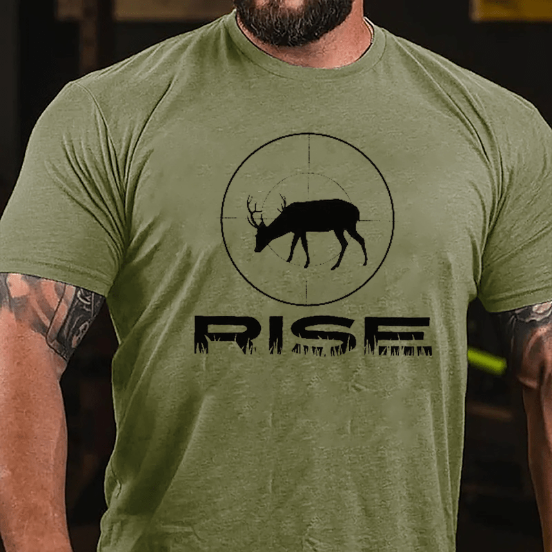 Rise Deer Hunting Graphic Cotton T-shirt