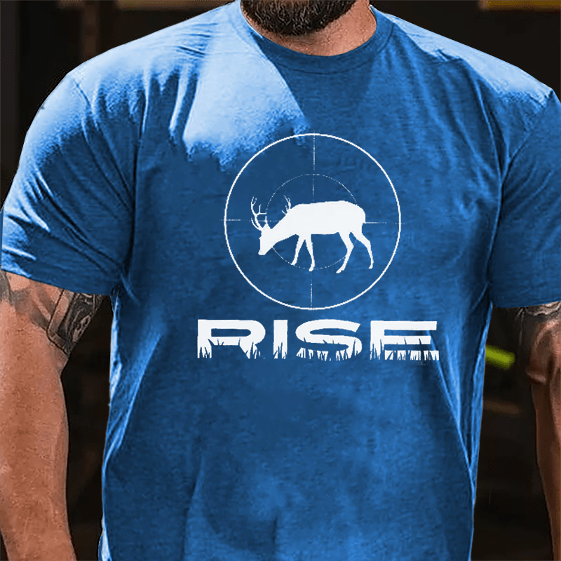 Rise Deer Hunting Graphic Cotton T-shirt