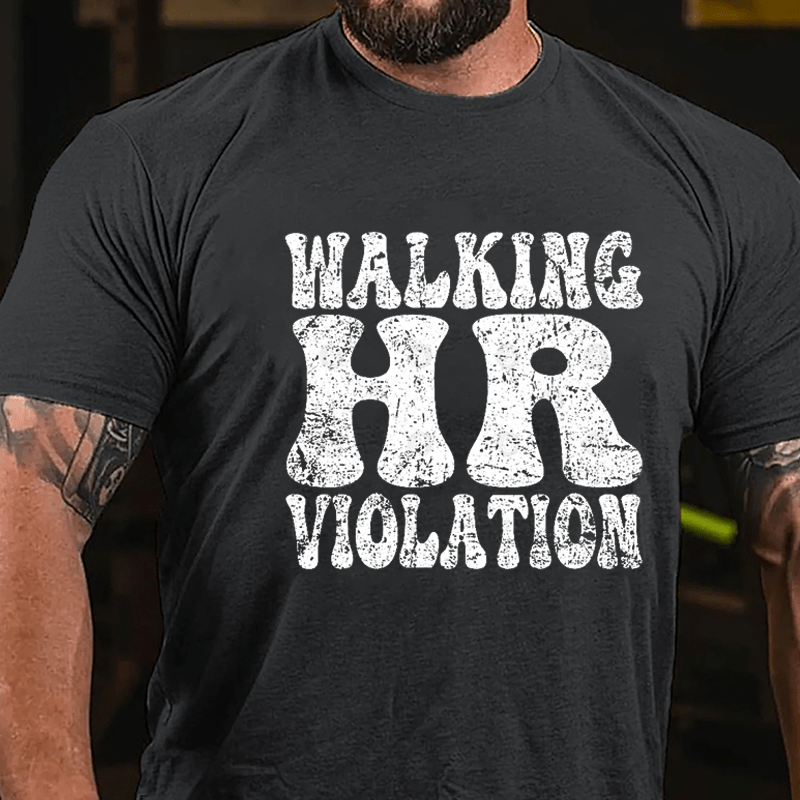 Men's Walking HR Violation Cotton T-shirt