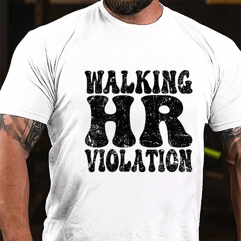 Men's Walking HR Violation Cotton T-shirt