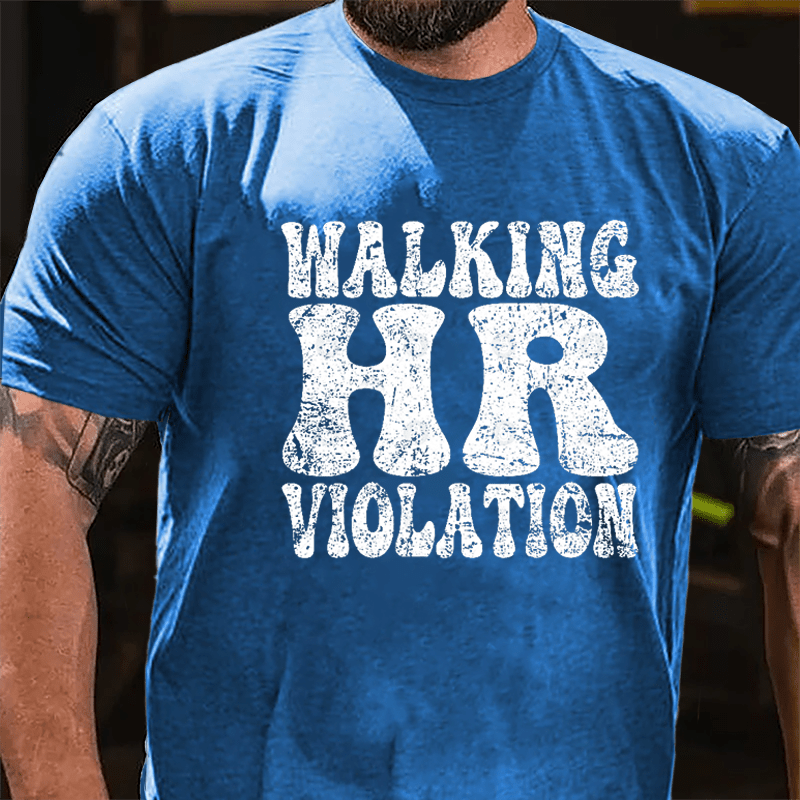 Men's Walking HR Violation Cotton T-shirt