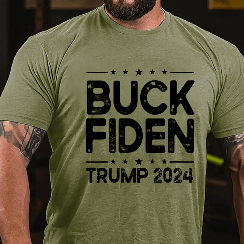 Buck Fiden Trump 2024 Cotton T-shirt