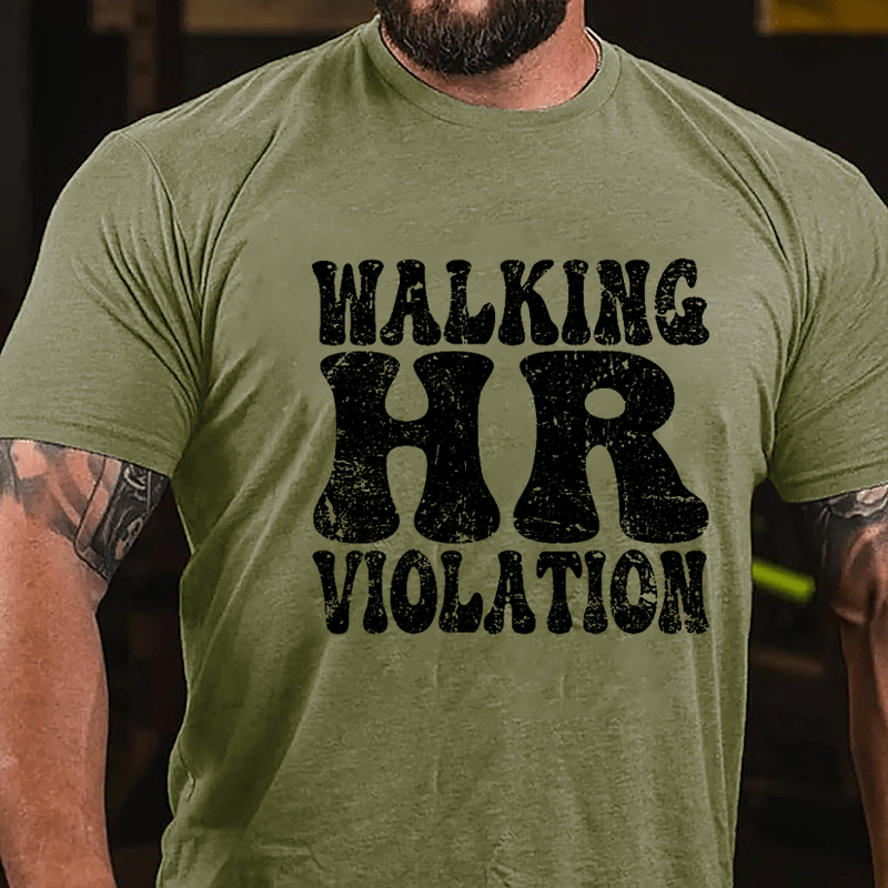 Men's Walking HR Violation Cotton T-shirt