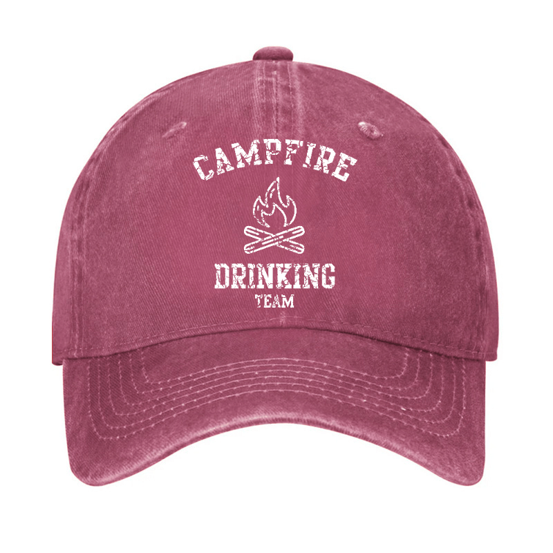 Campfire Drinking Team Funny Gift Cap