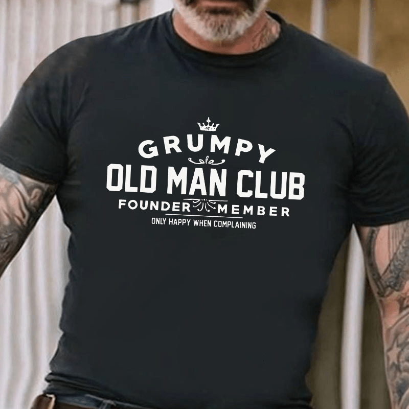 Grumpy Old Man Club Cotton T-shirt