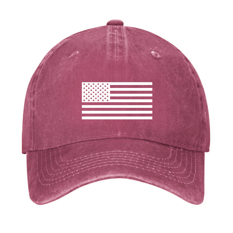 Classic American Flag Print For Men Cap
