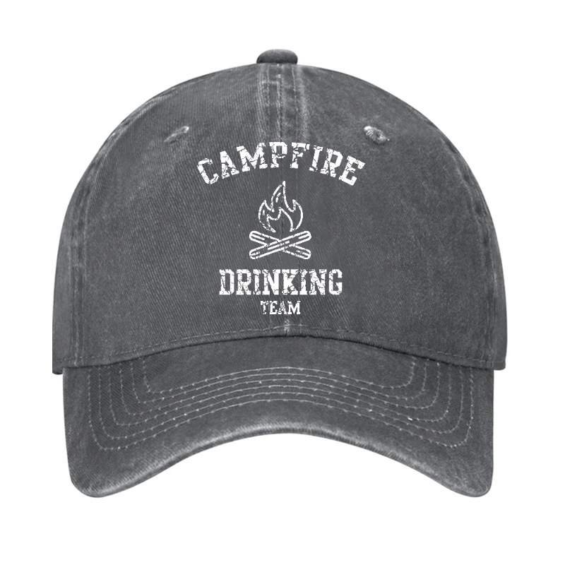 Campfire Drinking Team Funny Gift Cap