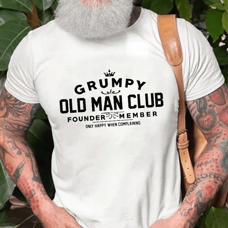 Grumpy Old Man Club Cotton T-shirt