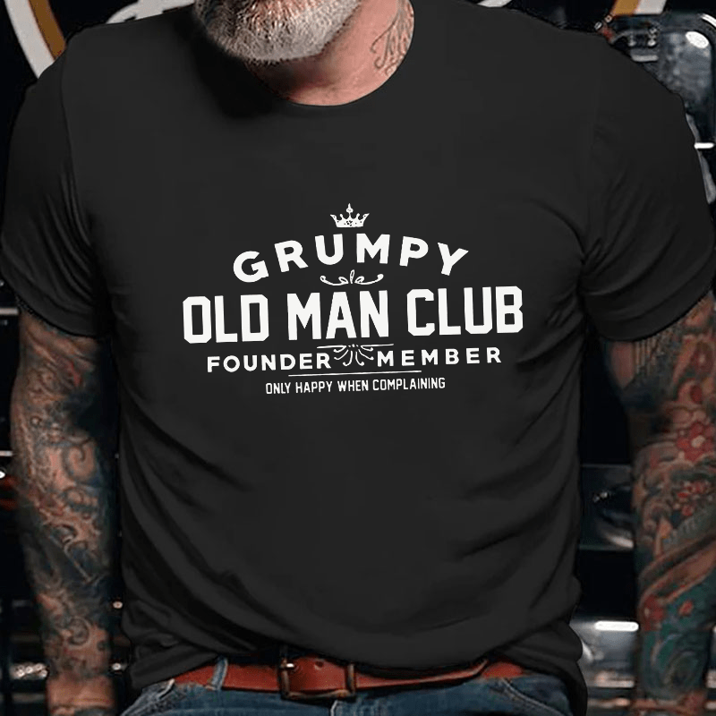 Grumpy Old Man Club Cotton T-shirt