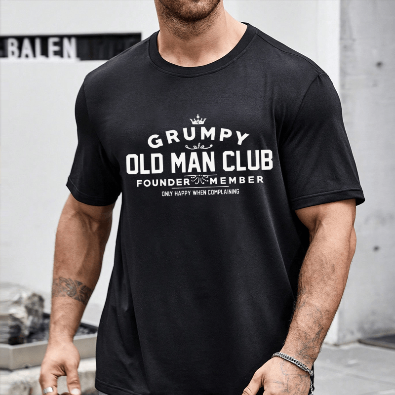 Grumpy Old Man Club Cotton T-shirt