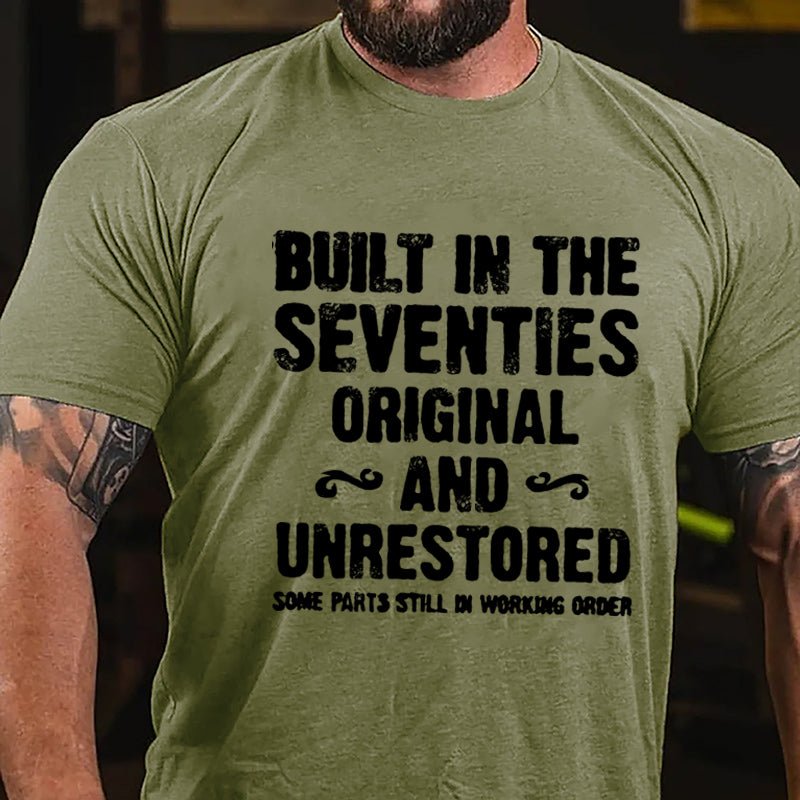 Built In The Seventies Original Unrestored Some Parts Still In Working Order Cotton T-shirt