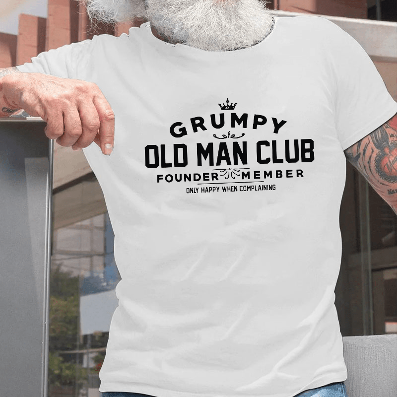 Grumpy Old Man Club Cotton T-shirt