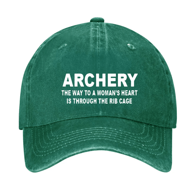 Archery the Way to a Woman's Heart Is Through the Rib Cage Cap