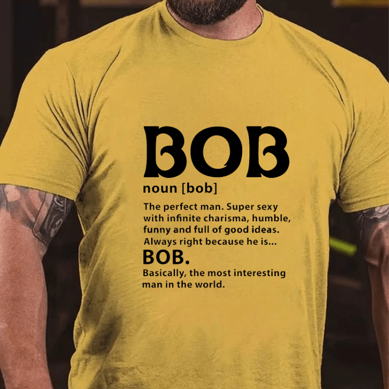 Bob Definition Men Cotton T-shirt