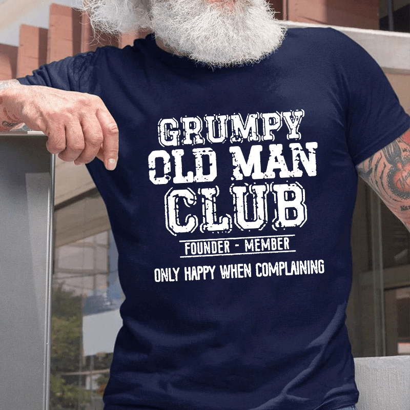 Grumpy Old Man Club Founder Member Cotton T-shirt