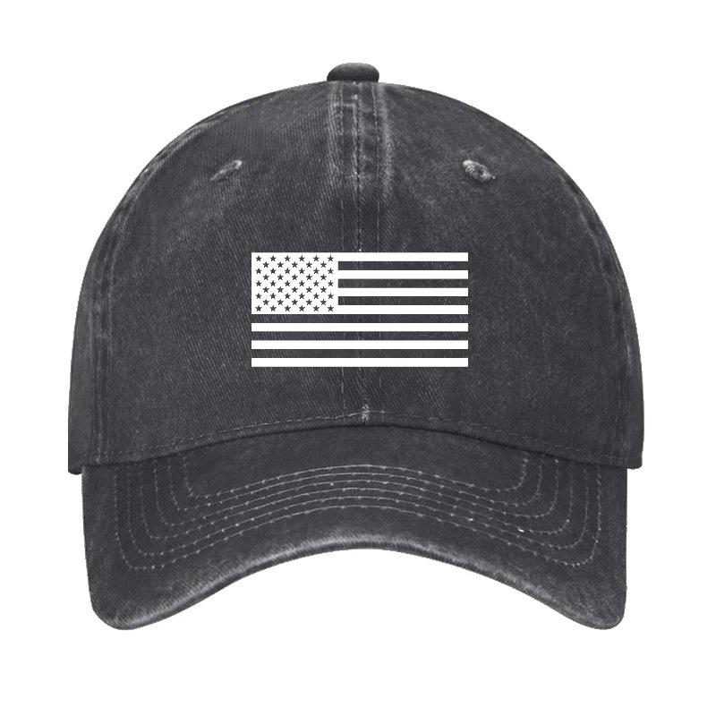 Classic American Flag Print For Men Cap