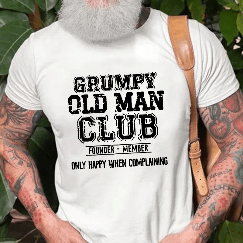 Grumpy Old Man Club Founder Member Cotton T-shirt