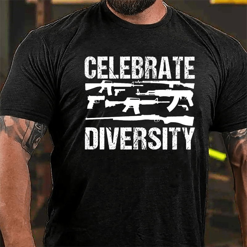 Celebrate Diversity Gun Enthusiasts Cotton T-shirt