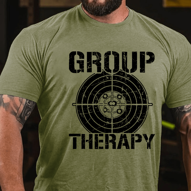 Group Therapy Men's Cotton T-shirt (Free Customization)