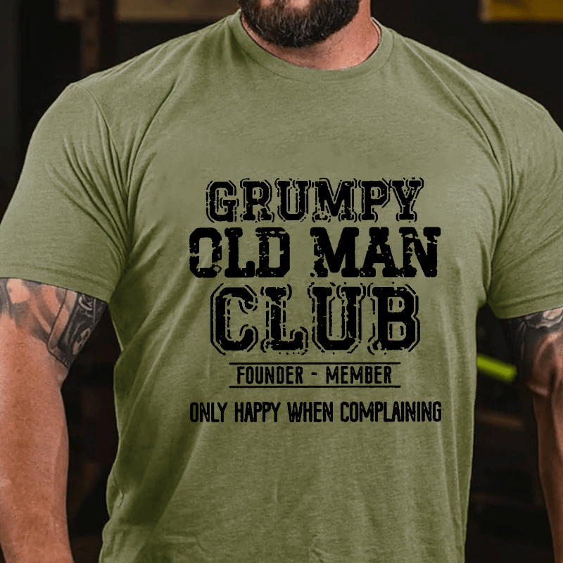 Grumpy Old Man Club Founder Member Cotton T-shirt