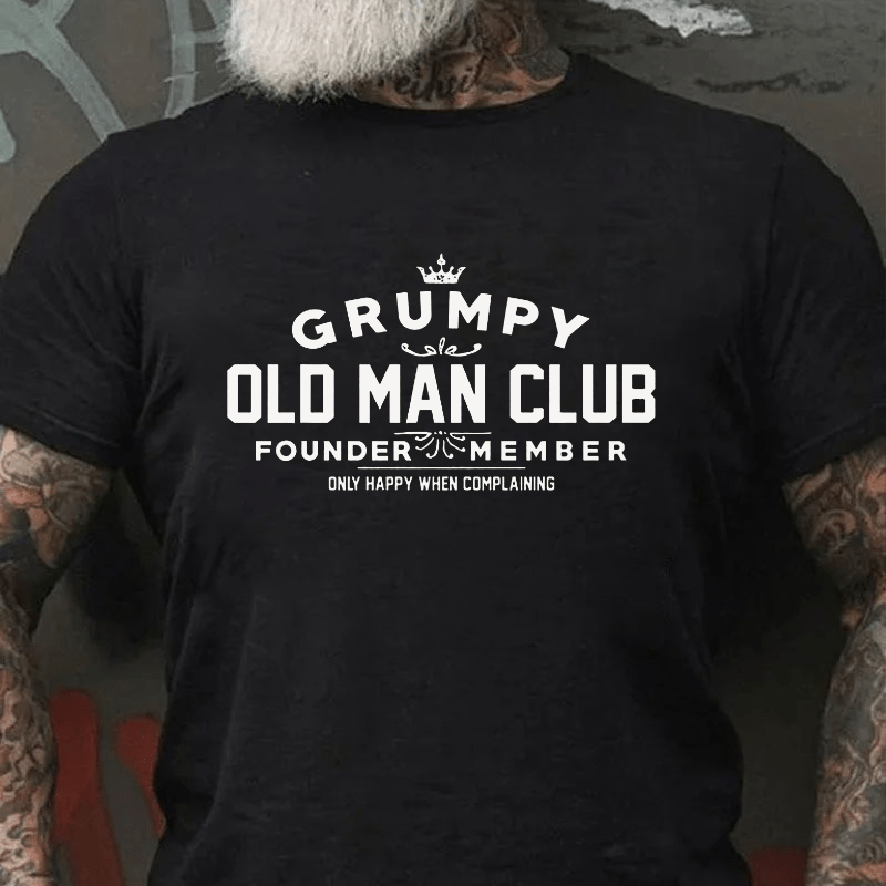 Grumpy Old Man Club Cotton T-shirt