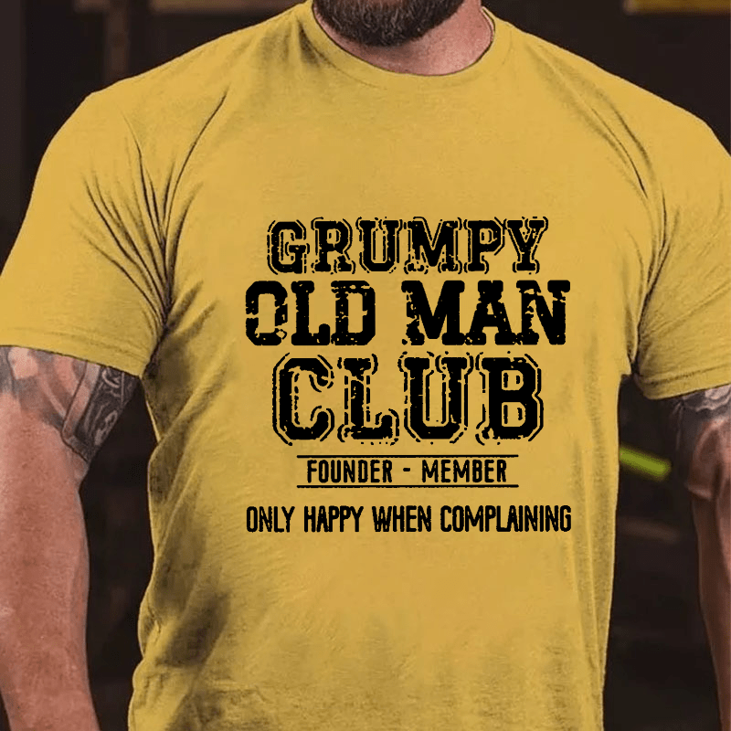 Grumpy Old Man Club Founder Member Cotton T-shirt