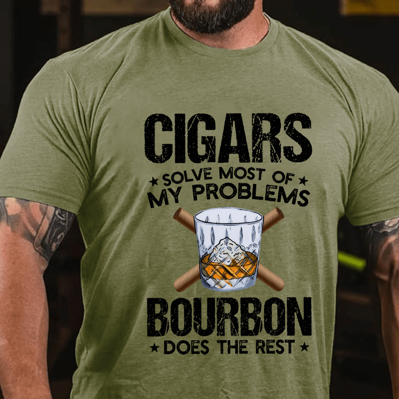 Cigars Solve Most Of My Problems Cotton T-shirt