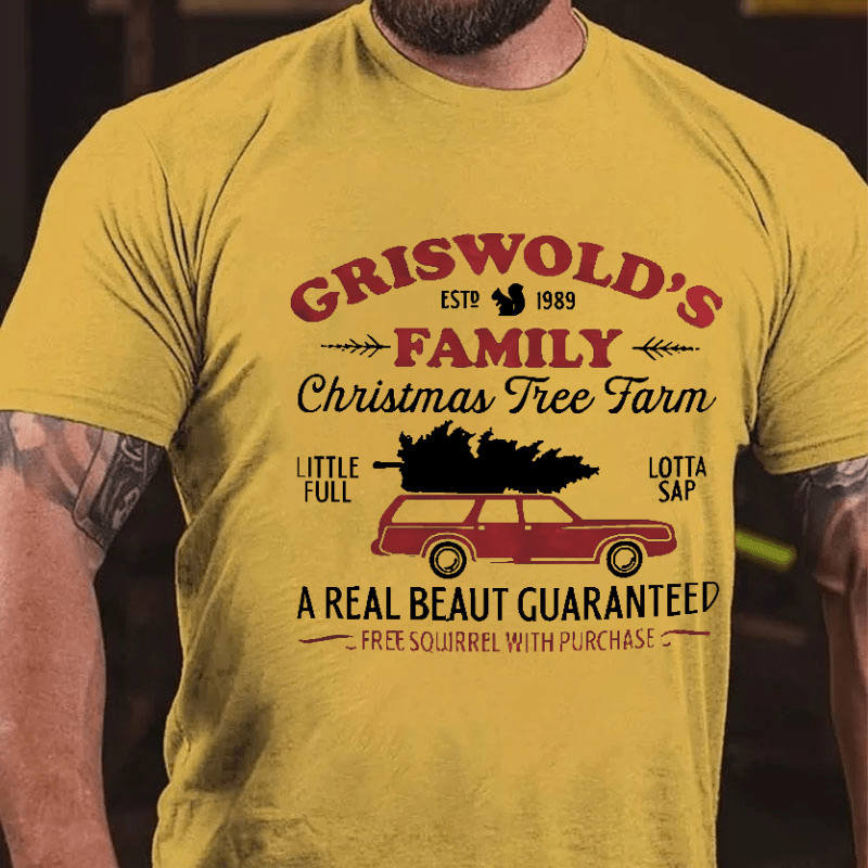 Christmas Movie Griswold's Family Christmas Tree Farm Cotton T-shirt