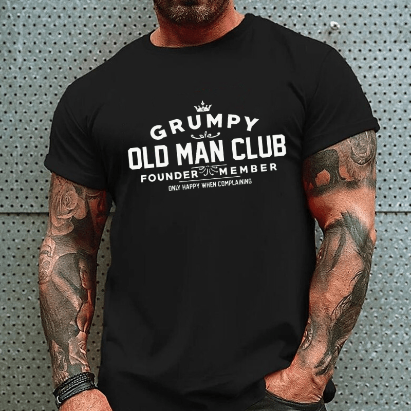 Grumpy Old Man Club Cotton T-shirt