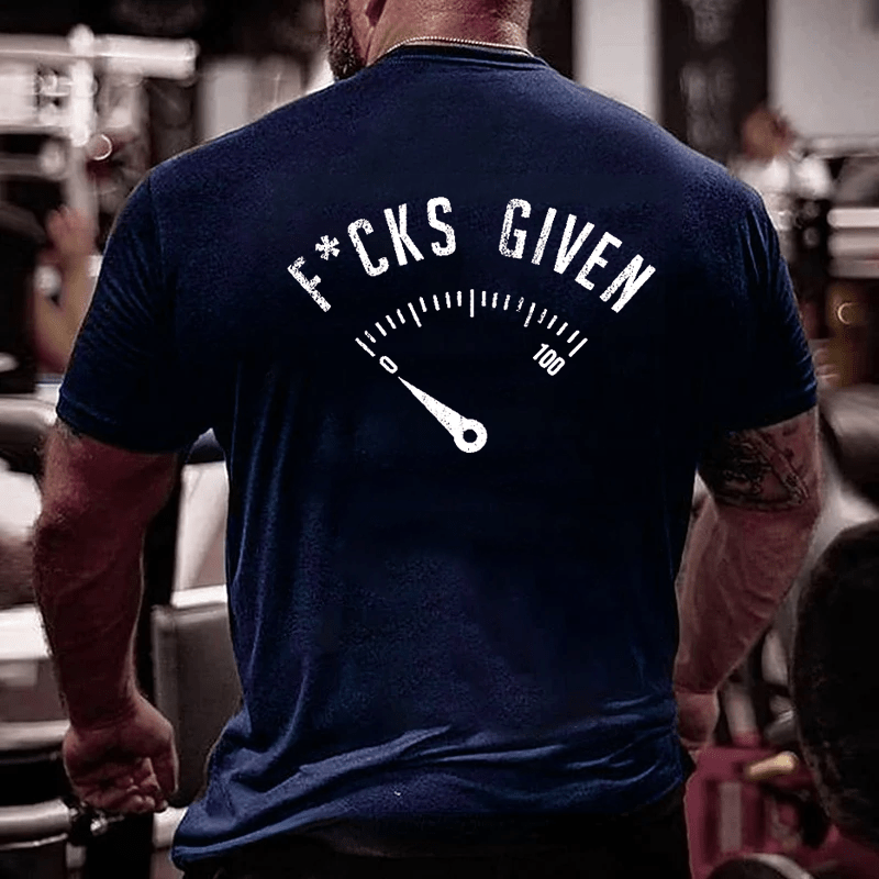 F*cks Given Print Cotton T-shirt