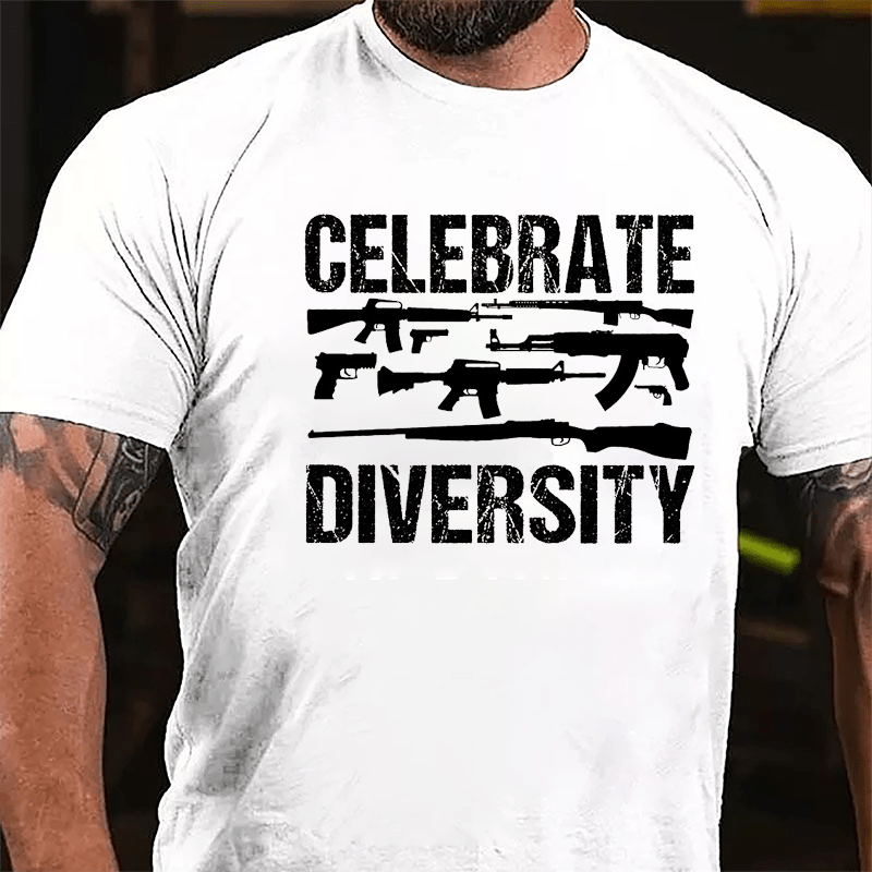 Celebrate Diversity Gun Enthusiasts Cotton T-shirt