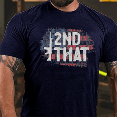 2nd That Gun USA Flag Print Cotton T-shirt