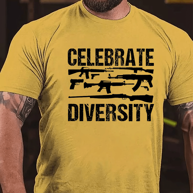 Celebrate Diversity Gun Enthusiasts Cotton T-shirt