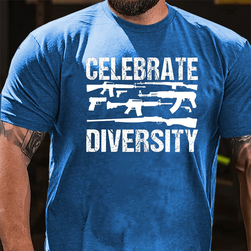 Celebrate Diversity Gun Enthusiasts Cotton T-shirt