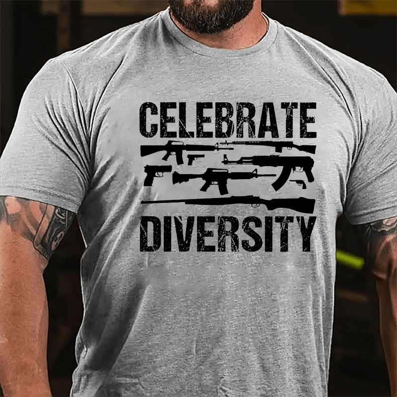 Celebrate Diversity Gun Enthusiasts Cotton T-shirt